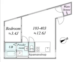 TRIAS834【1階】の間取り