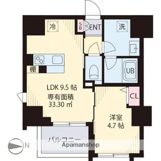 VEREDA NAKANO(ヴェレダ ナカノ)【12階】の間取り