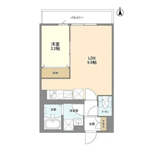 ウェルスクエア新中野Ⅱ【2階】の間取り