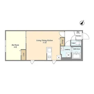 タスキSMART新大塚Ⅱ【4階】の間取り