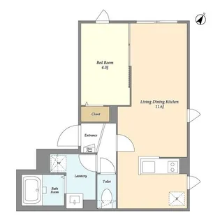 タスキSMART新大塚Ⅱ【1階】の間取り