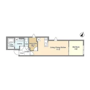 タスキSMART新大塚Ⅲ【1階】の間取り