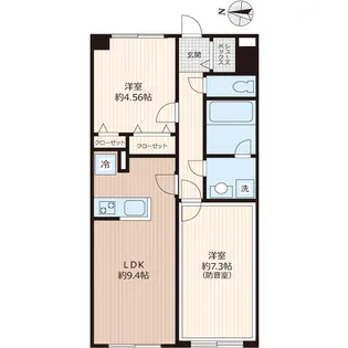 LIBERTE沼袋【1階】の間取り