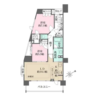 藤和シティホームズ池袋駅前【7階】の間取り
