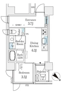 コスモグラシア大塚【7階】の間取り