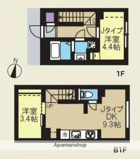CREAL新高円寺【1階】の間取り