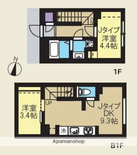 CREAL新高円寺【1階】の間取り