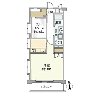 ルジェンテ・リベル氷川台【6階】の間取り