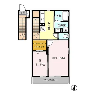 ファミーリエ B・C C【2階】の間取り