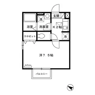 グリシーヌ上高田【1階】の間取り
