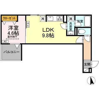 セレスティア徳丸 A【3階】の間取り