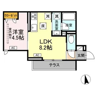 セレスティア徳丸 A【1階】の間取り