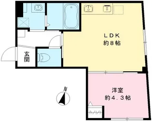 RAMII板橋大和町【4階】の間取り