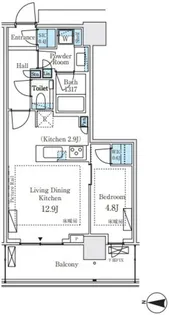 パークシティ中野 ザ タワー エアーズ【6階】の間取り