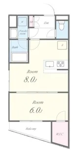 RESIDENCE KOENJI SQUARE(レジデンスコウエ【5階】の間取り