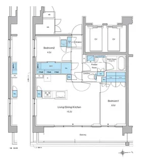 ルフォンプログレ高田馬場ノース【5階】の間取り
