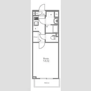 GENOVIA高円寺SKYGARDEN【2階】の間取り