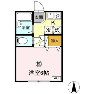 パルフラット【1階】の間取り