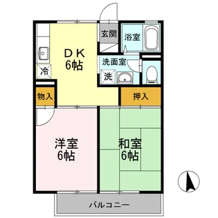 エスポワール【1階】の間取り
