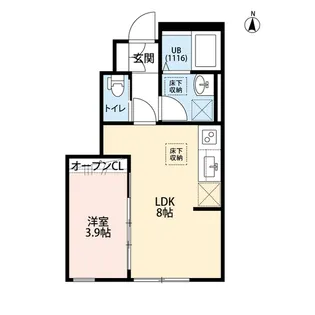 カッツェ松原【101号室】の間取り