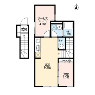 カッツェ松原【204号室】の間取り