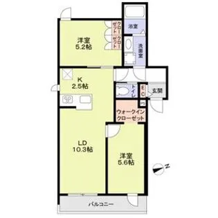 FOREST MAISON KOMAGOME NORTH【2階】の間取り