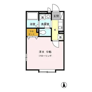 レセンテN・T【2階】の間取り
