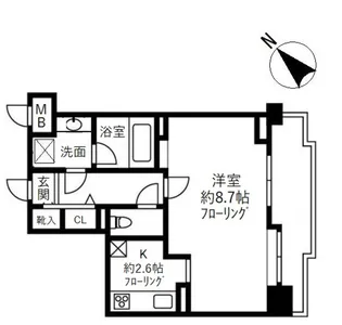 エスポワール西荻窪404号室【4階】の間取り