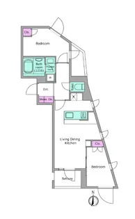 リヴ アン フルール【3階】の間取り