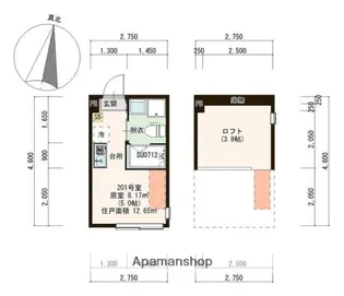 ソレイユ上石神井【2階】の間取り