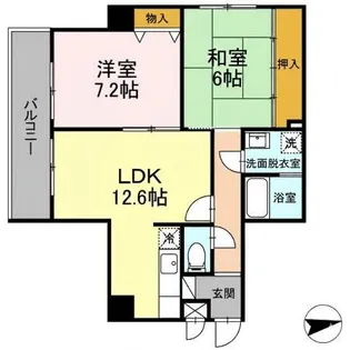 フリーダム光が丘Ⅲ【7階】の間取り