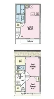 F&FⅡ【1階】の間取り