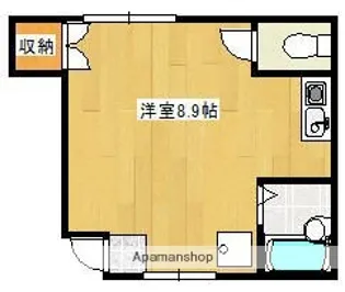 IKフラット3【102号室】の間取り