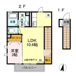 サロン デュ ノール【2階】の間取り