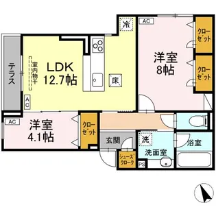 CASA DE MANA 吉祥寺 1【1階】の間取り