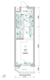 GENOVIA桜上水SKYGARDEN【309号室】の間取り