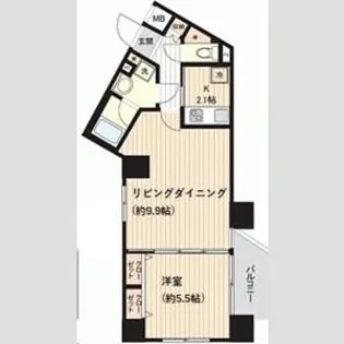 パレステュディオ南青山【3階】の間取り