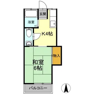 メゾン安【2階】の間取り