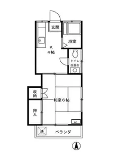 メゾン安【2階】の間取り