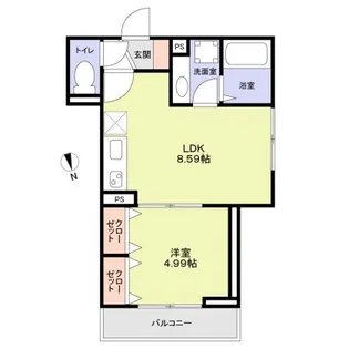 ラリュール鷺宮【2階】の間取り