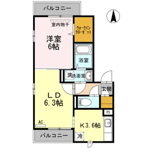 ラフィーネ氷川台【3階】の間取り