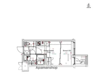 ベルシード方南町【2階】の間取り