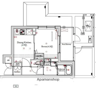 ベルシード方南町【5階】の間取り