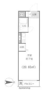 メゾン・ド・ティーグルⅢ【1階】の間取り