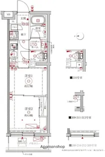 クレイシアIDZ中野野方【3階】の間取り