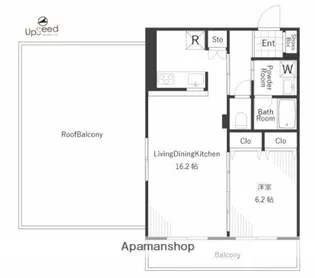 ベラスウィータ高田馬場【204号室】の間取り