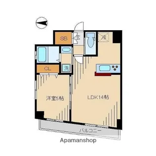 ベルティーセ新宿【3階】の間取り