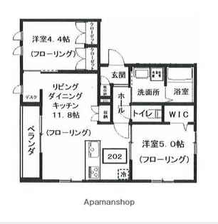 へーベルメゾン代々木上原【2階】の間取り
