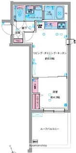 GENOVIA中野坂上【4階】の間取り