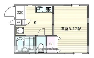URBANS新宿【1階】の間取り